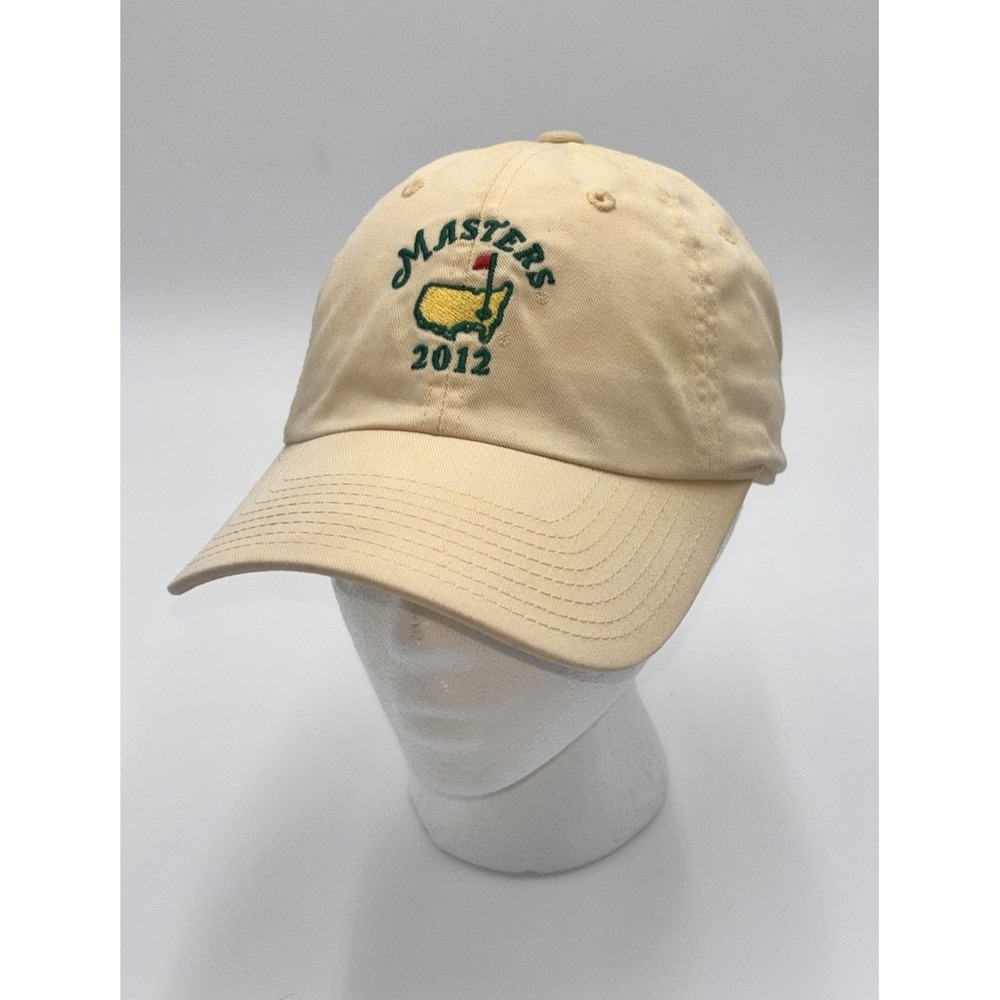Masters Tournament Hat Cap Strap Back Mens Yellow Golf Augusta 2012 Bubba Watson